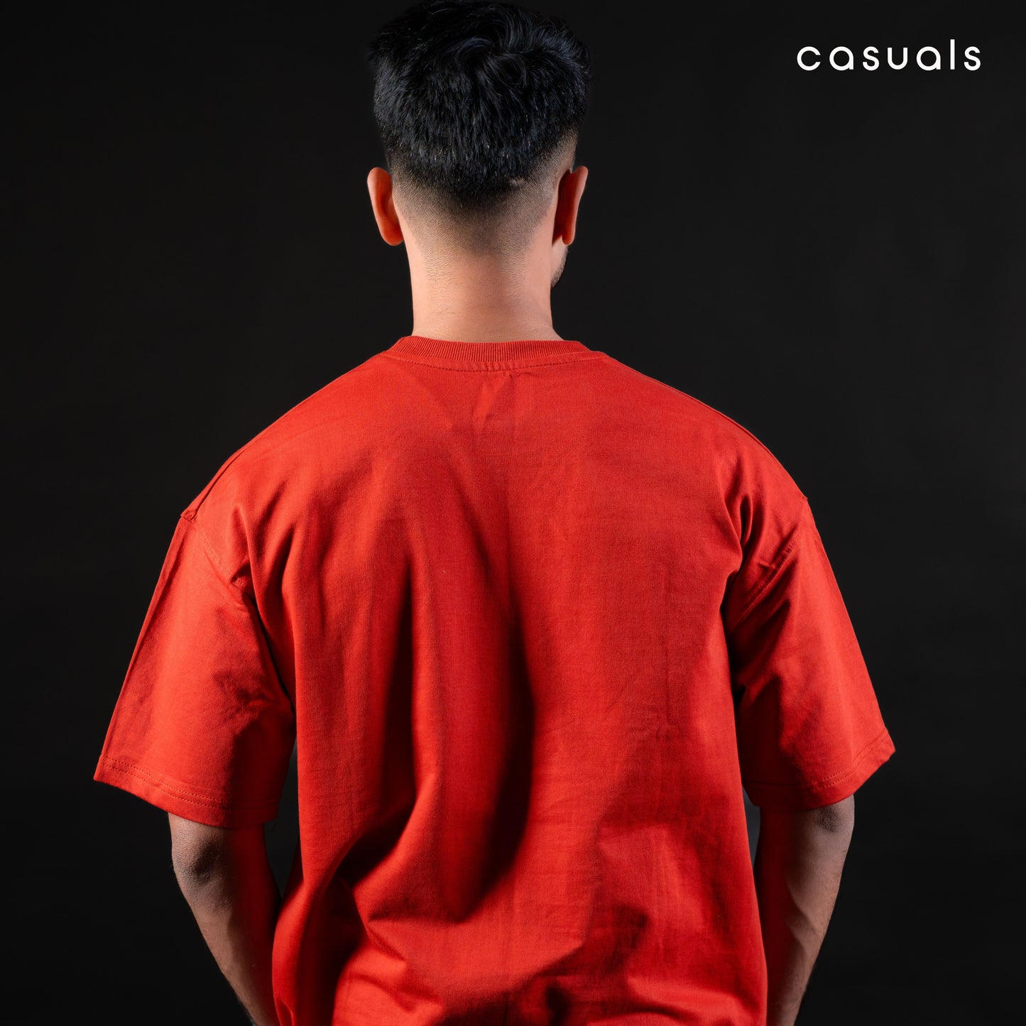 Rust Orange Heavy Weight Unisex Oversized T-shirt | InCasuals